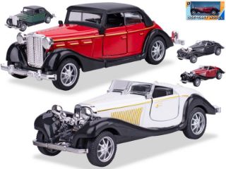 Obrázek z Auto old timer 11,5cm 1:36 kov zpětný chod, 2dr, v krabičce 